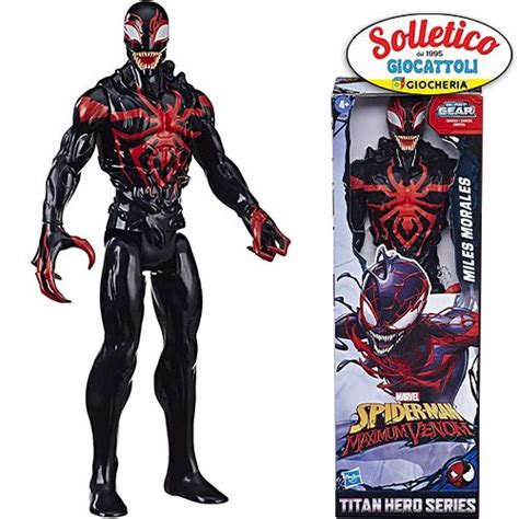 Spider Man Miles Morales Maximum Venom Titan Hero Series