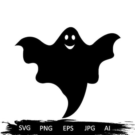 Ghost Svg Halloween Svg Simple Ghost Svg Spooky Svg Cute - Etsy