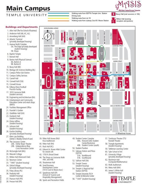 Temple University Campus Map