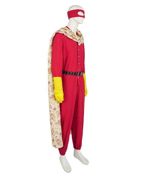 Blankman Costume Red Jumpsuit With Cloack - LOASP