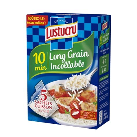 Riz Long Grain Incollable Sachets Cuisson Mn Lustucru La Boite De