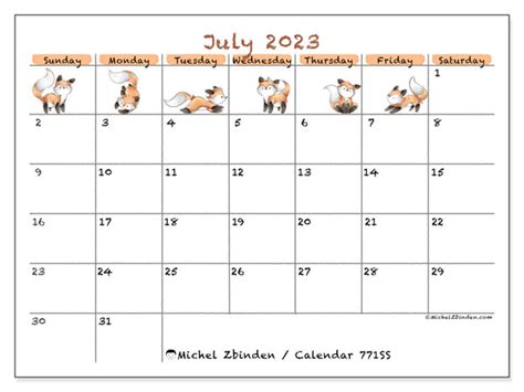 July Printable Calendar Ms Michel Zbinden Uk Riset