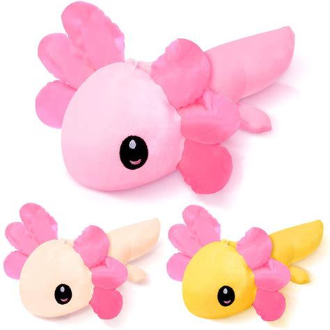 Buy Axolotl Plush Doll Stuffed Toys 3 Pieces Pink Axolotl Plush Stuffed