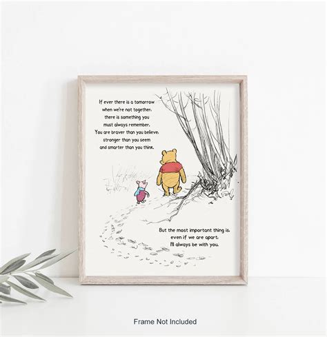 If Ever There Is A Tomorrow Winnie The Pooh Quote Poster Etsy