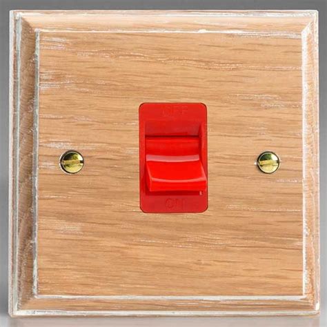 Varilight Kilnwood 1 Gang 45a Cooker Switch Xk45slow Ukes