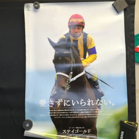 Yahooオークション Jra 競馬 ポスター ステイゴールド B3サイズ 年代物