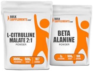 Amazon BulkSupplements Citrulline Malate 2 1 500g Beta Alanine