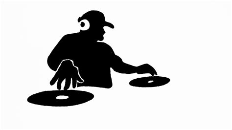 How to draw DJ (Disc jockey) cartoon | Easy Silhouette drawing - YouTube