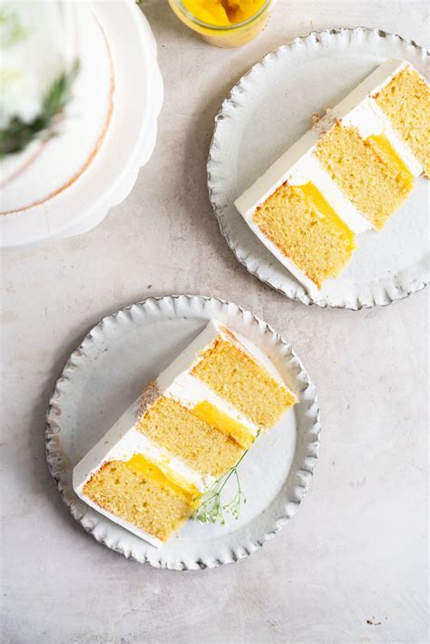 Olive Oil Layer Cake With Meyer Lemon Curd And Rosemary German