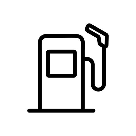 Gas Station Icon Vector Isolated Contour Symbol Illustration 9953571