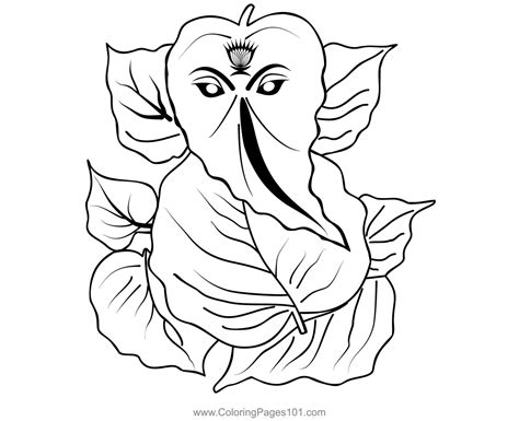 Lord Ganesh 3 Coloring Page for Kids - Free Hindu Gods Printable ...