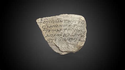 Ostracon with a Coptic Inscription - 3D model by Museo Egizio ...