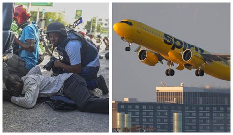 Aereo Spirit Airlines Per Haiti Colpito Da Spari Delle Gang Volo