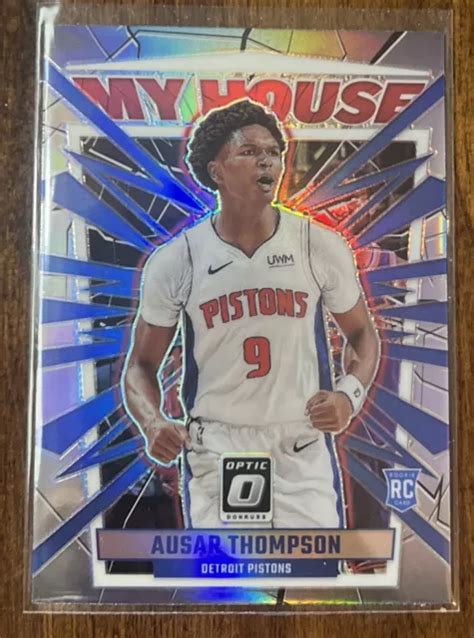 2023 24 PISTONS HOLO argentés de basketball optique Ausar Thompson My