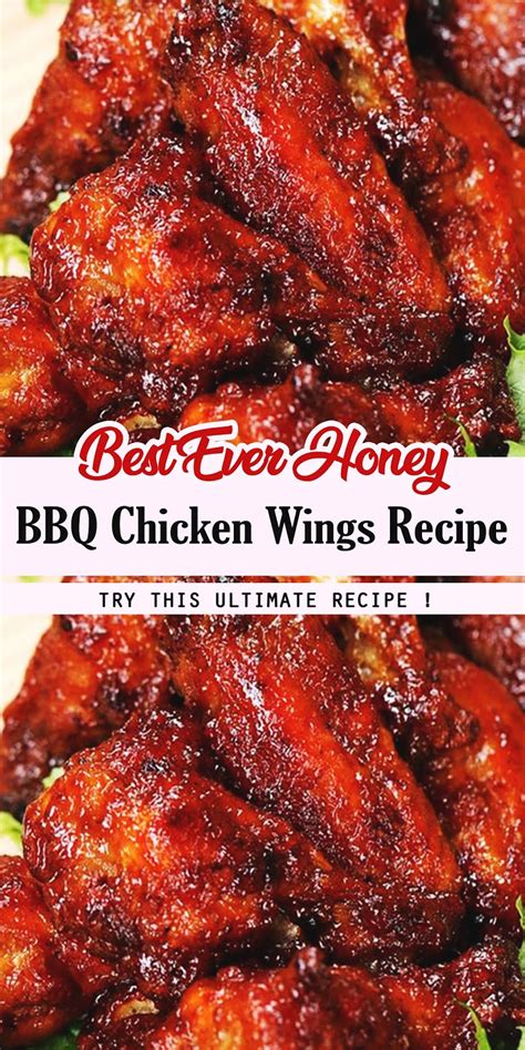 Best Ever Honey Bbq Chicken Wings Recipe 3 Seconds