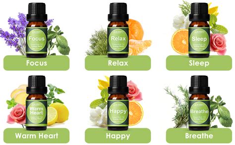 Amazon SALUBRITO Blend Essential Oils Set For Diffuser Aroma Oils