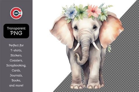 Cute Calf with Floral Accents PNG Graphic by c.kav.art · Creative Fabrica