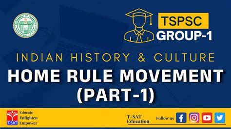 Indian History Culture Home Rule Movement Part Tspsc Group