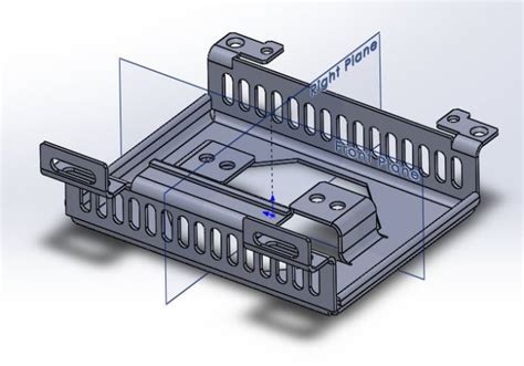 Any sheet metal drawing in solidworks by Mohamedgada