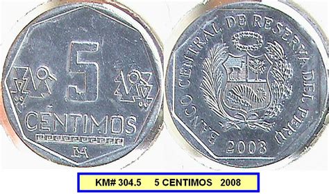 Numismatica Del Peru Monedas Peruanas Peruvian Coins Centimos