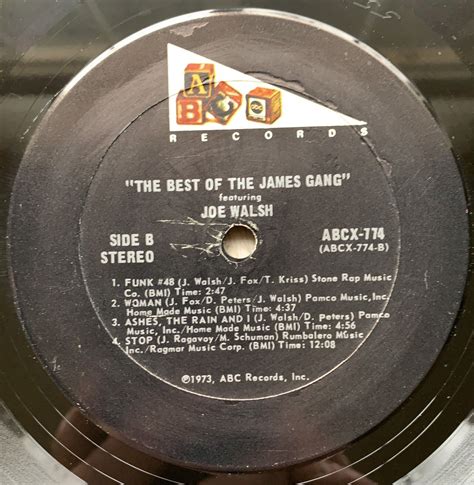 Mavin James Gang The Best Of The James Gang Featuring Joe Walsh Lp