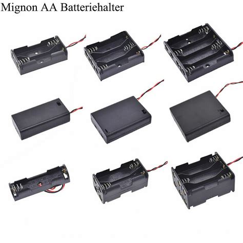 Batteriehalter für Mignon AA Micro AAA 18650 Batterien Gehäuse Schalter