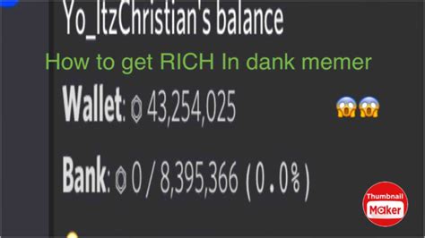 How To Become Rich In Dank Memer No Auto Typers Or Hacks Youtube