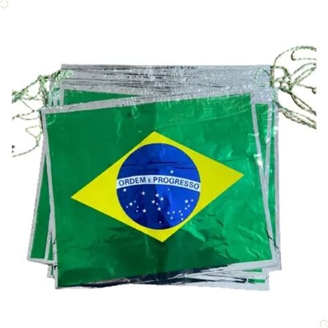 Varal Metros Bandeiras Do Brasil X Cm Copa Do Mundo Shopee Brasil