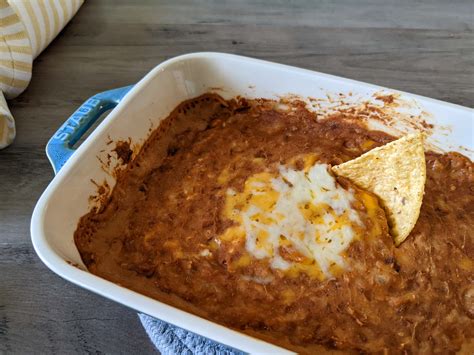 Restaurant Style Mexican Bean Dip • The Candid Cooks