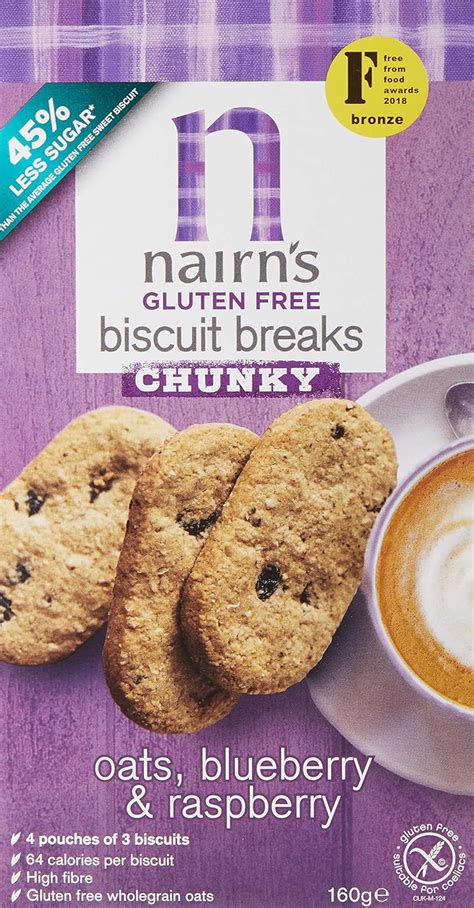 Nairn S GF Blueberry Raspberry Chunky Oat Biscuit Breaks 160g Buy