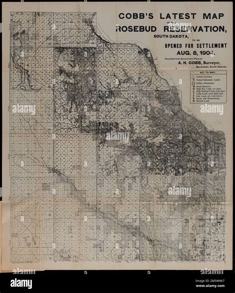 Rosebud south dakota map hi-res stock photography and images - Alamy