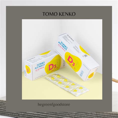 Jual Tomo Kenko Vitamin D3 1000 Iu Kemasan Strip Shopee Indonesia