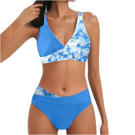 QUYUON Women Bikini Swimsuit 2 Piece Modest Bathing Suit Fashion Split