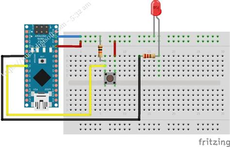 Push Button Dan LED Pada Arduino Nano Menggunakan Proteus 46 OFF