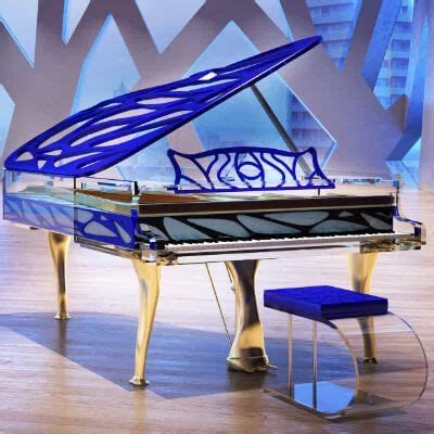 Lucid Pianos Transparent Crystal Clear Piano Collection