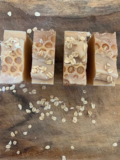 Goat Milk Honey Oatmeal Handmade Soap Small Batch Soap Raw