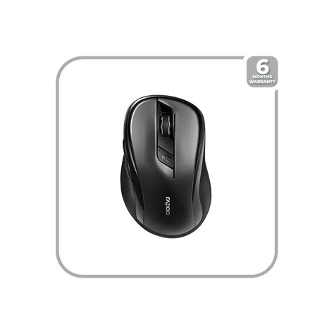 Rapoo M500 Silent Multi Mode Wireless Optical Mouse Black