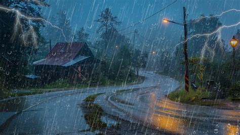 Lluvia Relajante Para Dormir Sonido De Lluvia Y Truenos Intensa