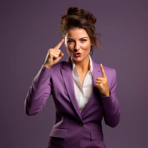 Premium Photo Womens Day Woman Dressed In Purple