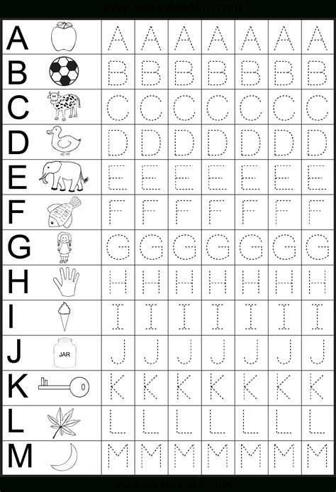 11 Best Free Printable Alphabet Worksheets Kindergarten Printableecom