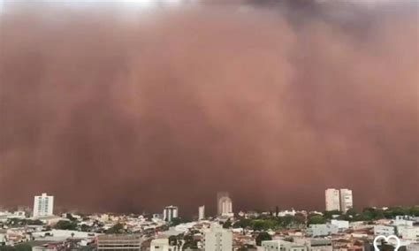 Tempestade de areia que atingiu interior de São Paulo é fenômeno