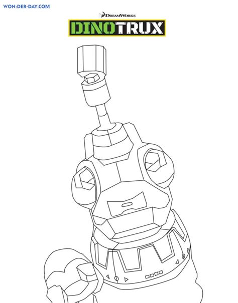 Dibujos De Dinotrux Para Colorear Imprimir Para Ni Os