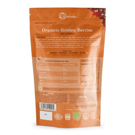 Organic Organic Golden Berries In 250g From Raw Living