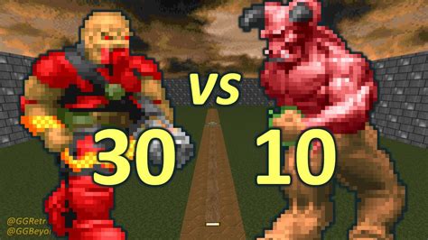 30 Chaingunners Vs 10 Barons Of Hell Monster Infighting Doom II