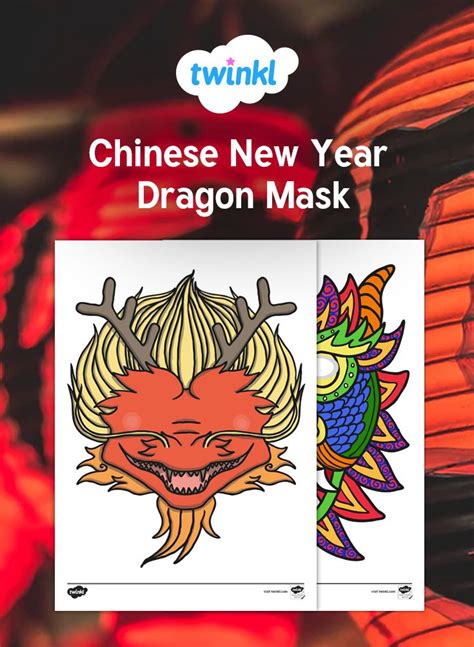 Chinese New Year Dragon Mask | Chinese new year dragon, Chinese new ...