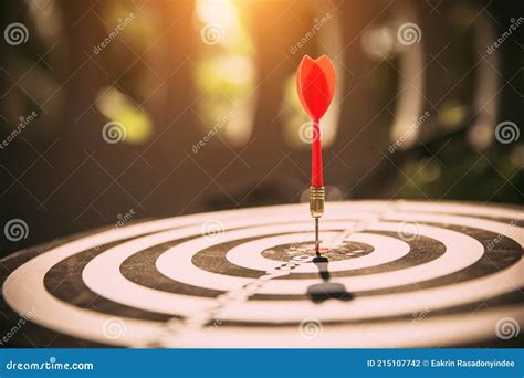 Bullseye Or Bulls Eye Target Or Dartboard Has Dart Arrow Throw Hitting