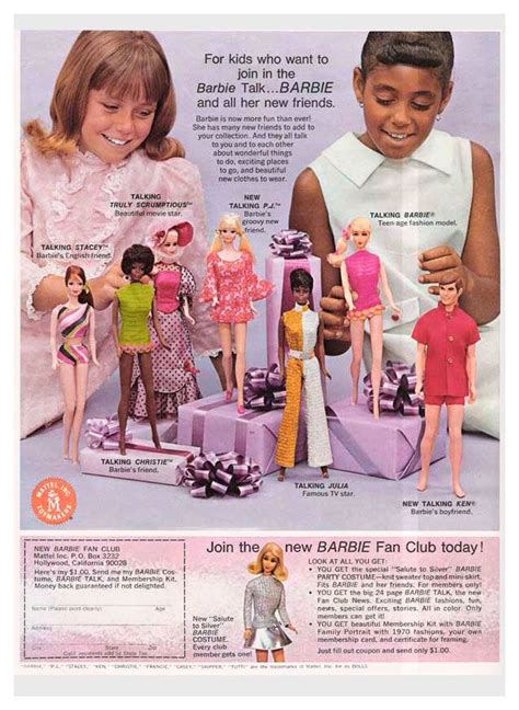 1969 Mattel Barbie Ad For Kids Only Mattel Us Supplement Barbie