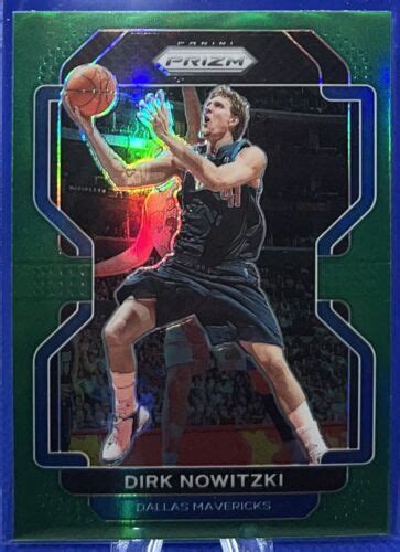 2021 22 Panini Prizm Basketball NBA DIRK NOWITZKI SP Green Dallas