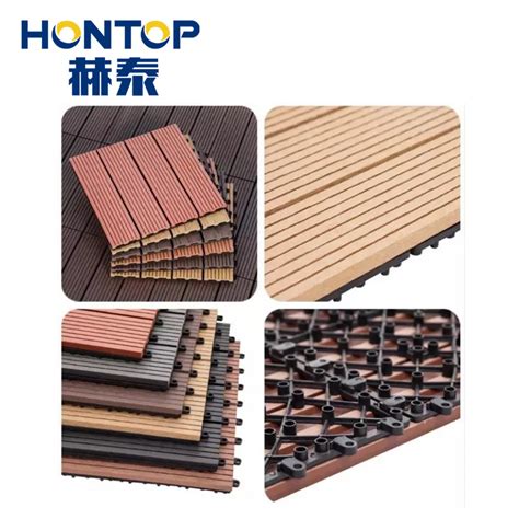 Plastic Interlocking Base Anti Termite Waterproof Wpc Decking Tile