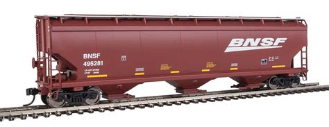 Walthers HO Scale 60' NSC 5150 3-Bay Covered Hopper BNSF/Swoosh Logo ...